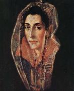 GRECO, El Female Portrait oil